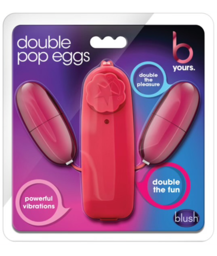 Blush B Yours Double Pop Eggs Remote-Controlled Pink