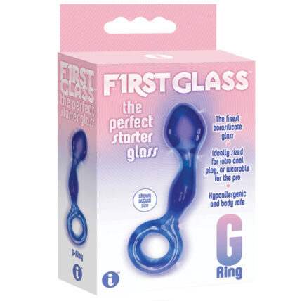 The 9 S First Glass G-Ring Anal & Pussy Stimulator